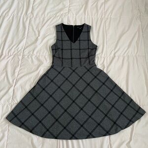 BANANA REPUBLIC | Grey Plaid Dress